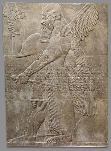 Assyrian relief panel