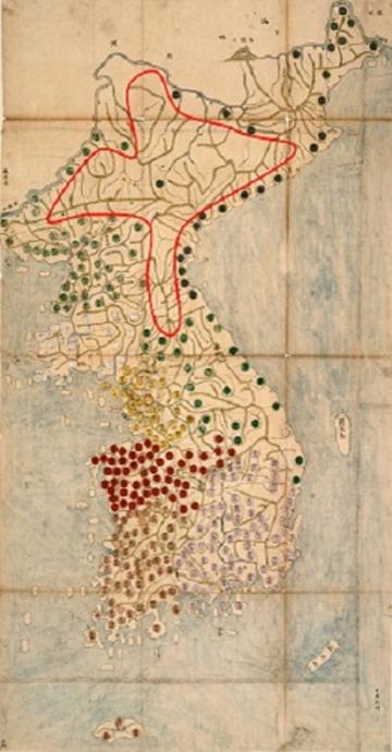 fig9 topographic map of the korean peninsula