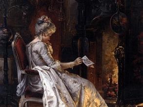carl herpfer the love letter oil on canvas